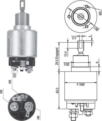 MAGNETI MARELLI Magnetlülitus,starter 940113050344